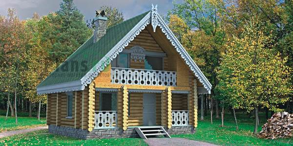 Dizajn drvenih kuća u Ukrajini