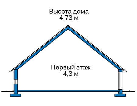 Высота этажей в проекте дома из кирпича 42-29