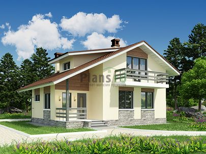 Проекты домов из пеноблоков до 100 м²